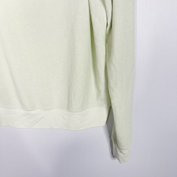 Wildfox Small S Shadow Lime Green Baggy Beach Crew Neck Jumper Pullover Sweater - Picture 4 of 8